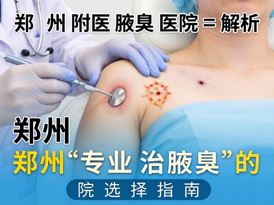郑州附医腋臭医院解析,郑州专业治腋臭的医院选择指南 郑州附医腋臭医院解析,郑州专业治腋臭的医院选择指南