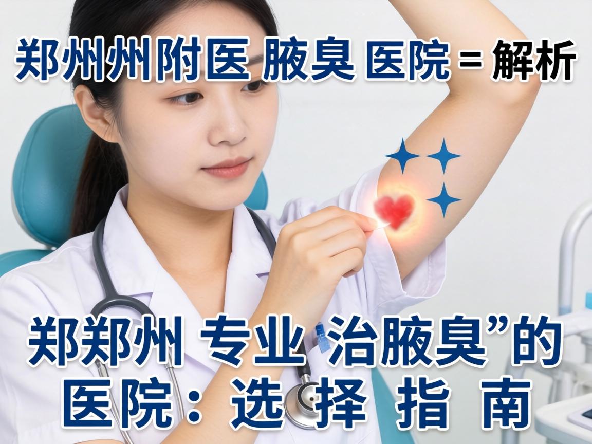 郑州附医腋臭医院解析,郑州专业治腋臭的医院选择指南 郑州附医腋臭医院解析,郑州专业治腋臭的医院选择指南