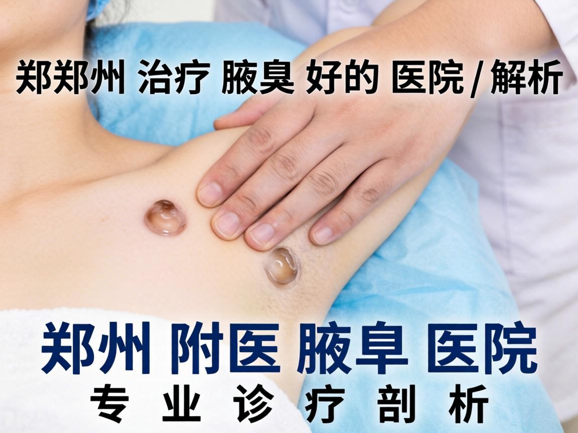 郑州治疗腋臭好的医院解析，郑州附医腋臭医院专业诊疗剖析