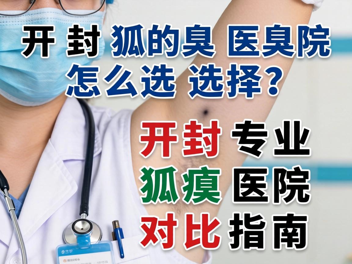 开封狐臭医院怎么选择？开封专业狐臭医院对比指南