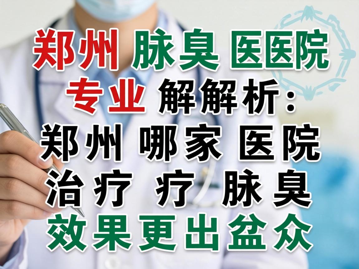 郑州腋臭医院专业解析，郑州哪家医院治疗腋臭效果更出众