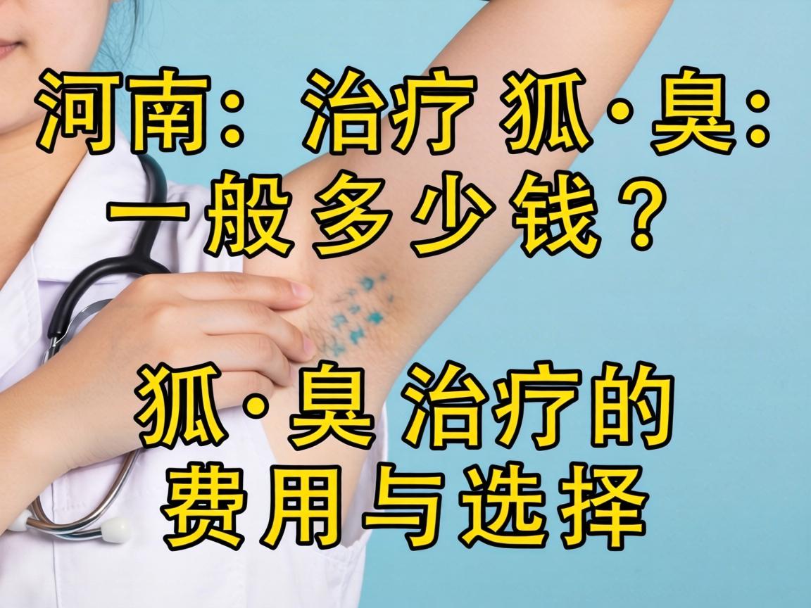 河南治疗狐臭一般多少钱？解析狐臭治疗的费用与选择