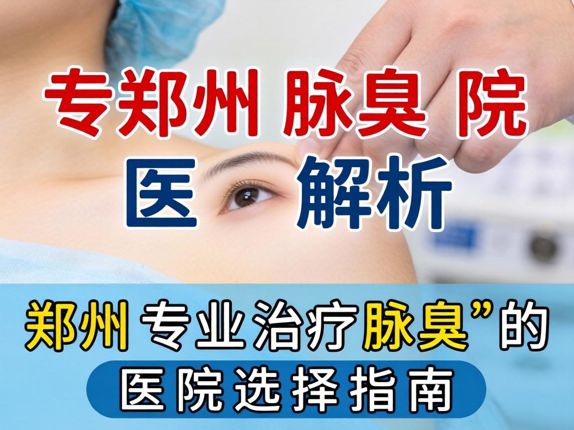 郑州腋臭医院解析，郑州专业治疗腋臭的医院选择指南