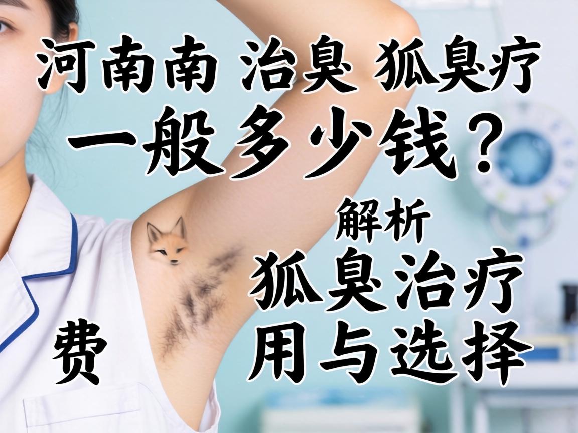 河南治疗狐臭一般多少钱？解析狐臭治疗费用与选择