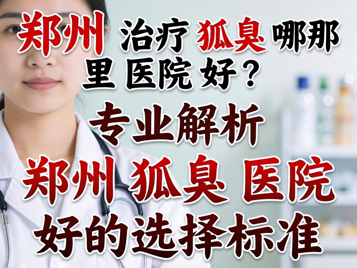 郑州治疗狐臭哪里医院好？专业解析郑州狐臭医院好的选择标准
