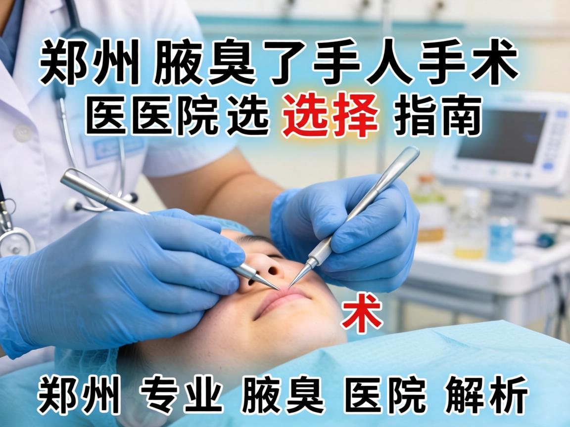 郑州腋臭手术医院选择指南,郑州专业腋臭医院解析 郑州腋臭手术医院选择指南,郑州专业腋臭医院解析