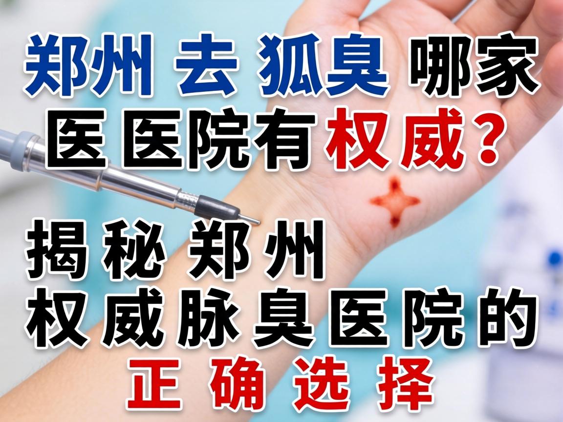 郑州去狐臭哪家医院有权威？揭秘郑州权威腋臭医院的正确选择