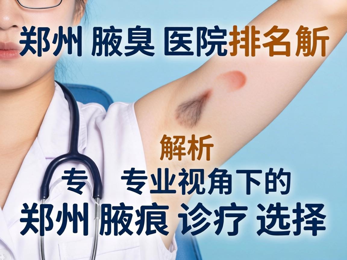 郑州腋臭医院排名解析，专业视角下的郑州腋臭诊疗选择