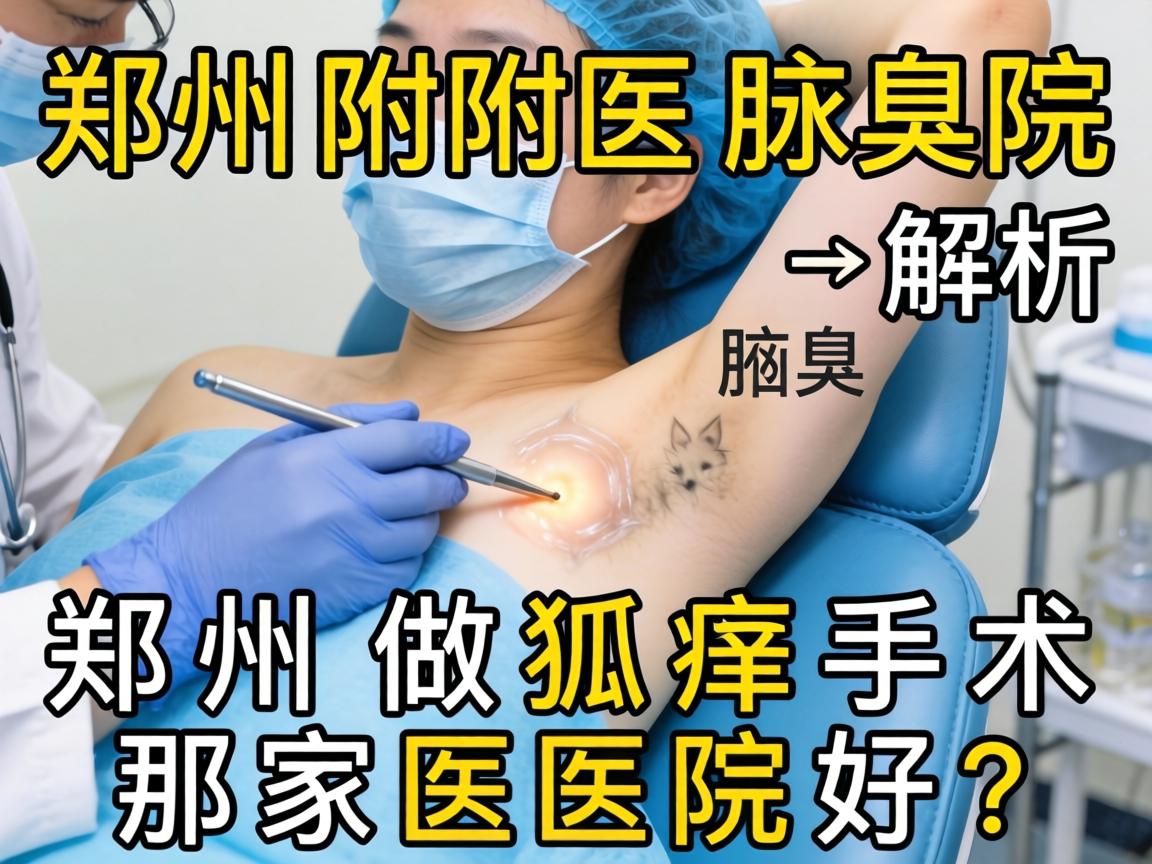 郑州附医腋臭医院解析，郑州做狐臭手术那家医院好？