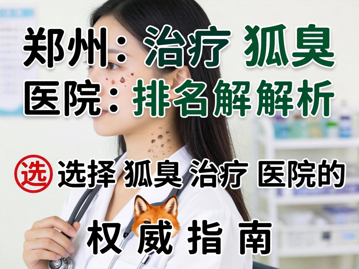 郑州治疗狐臭医院排名解析，选择狐臭治疗医院的权威指南