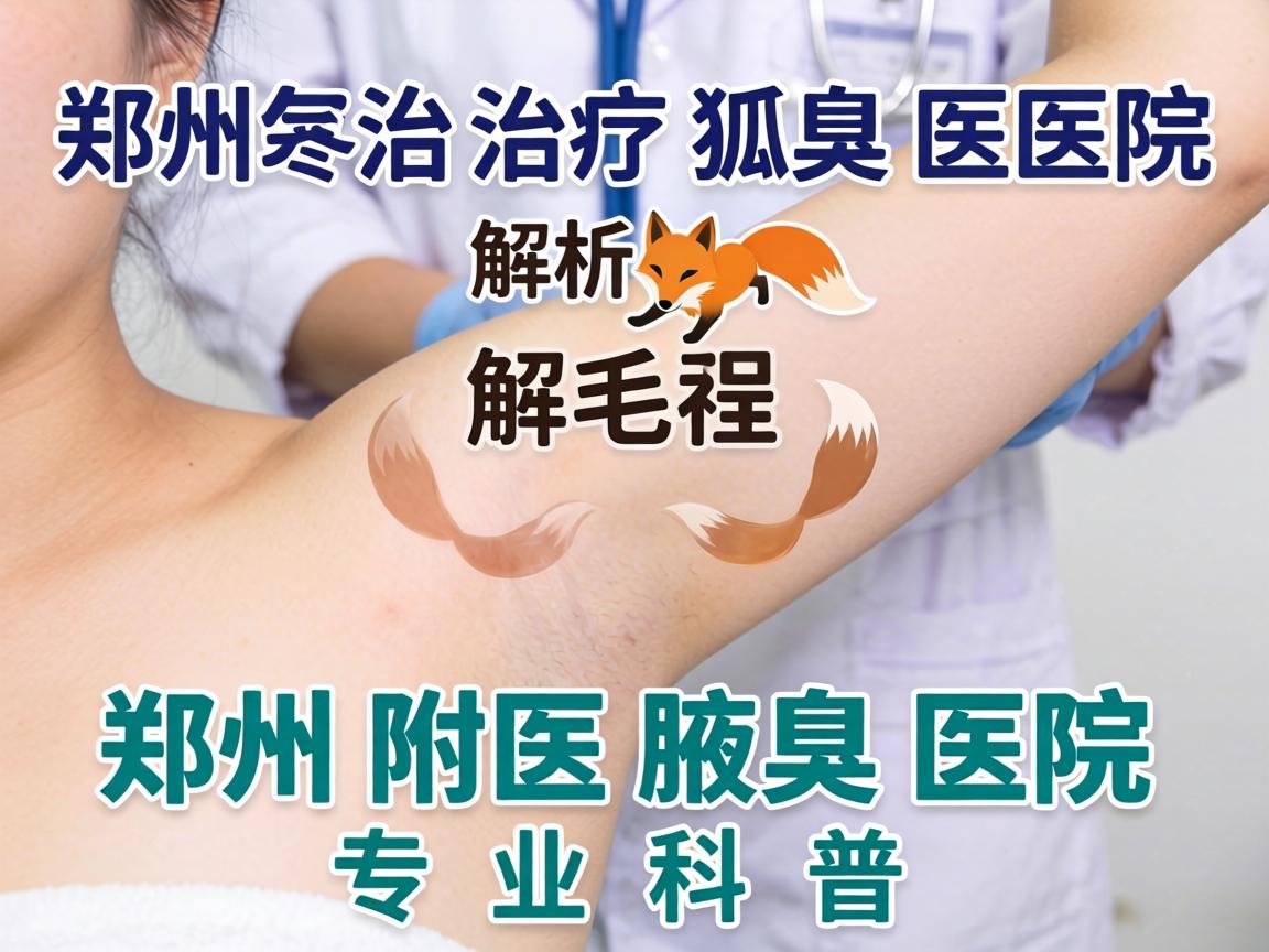 郑州治疗狐臭医院解析，郑州附医腋臭医院专业科普