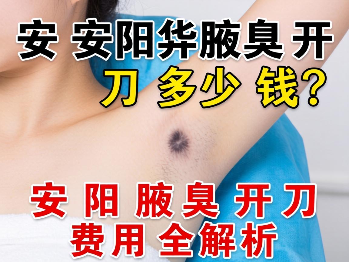 安阳腋臭开刀多少钱？安阳腋臭开刀费用全解析