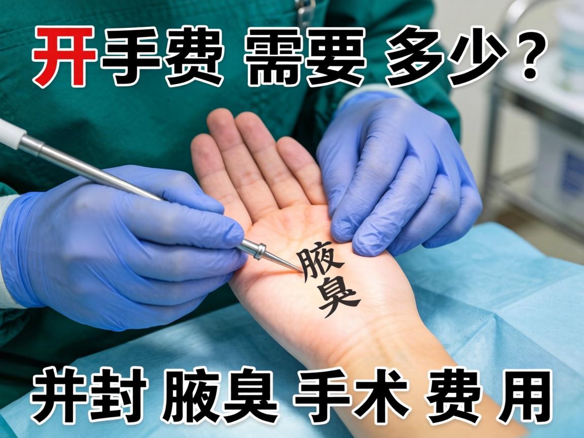 开封腋臭手术费需要多少？详解开封腋臭手术费用