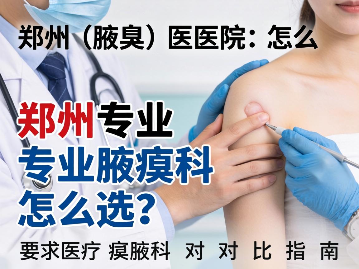 郑州腋臭医院怎么选？郑州专业腋臭科对比指南
