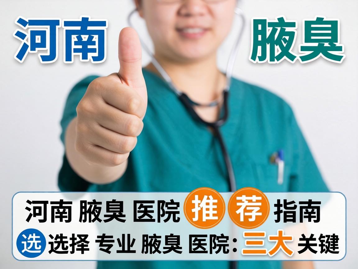 河南腋臭医院推荐指南，选择专业腋臭医院的三大关键