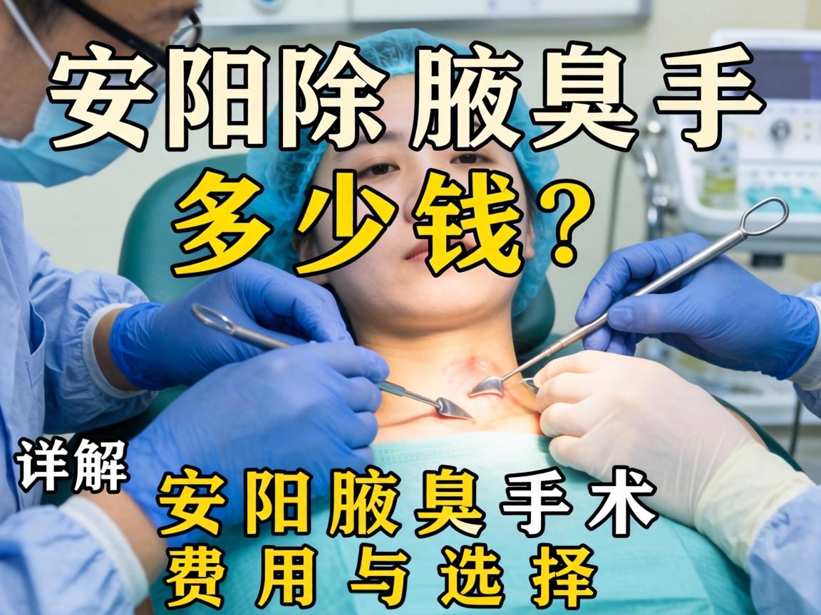 安阳除腋臭手术多少钱？详解安阳腋臭手术费用与选择