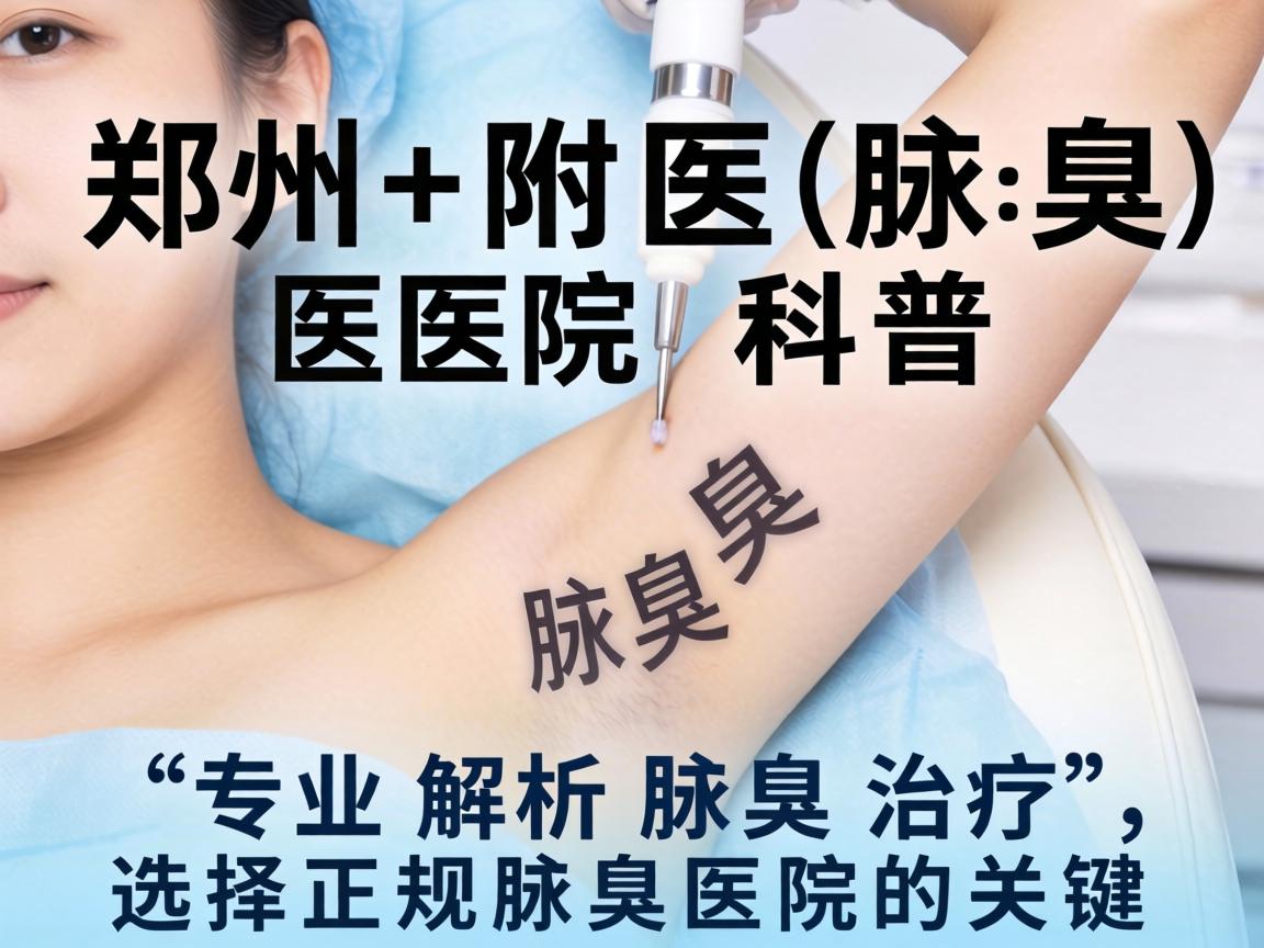 郑州附医腋臭医院科普，专业解析腋臭治疗，选择正规腋臭医院的关键