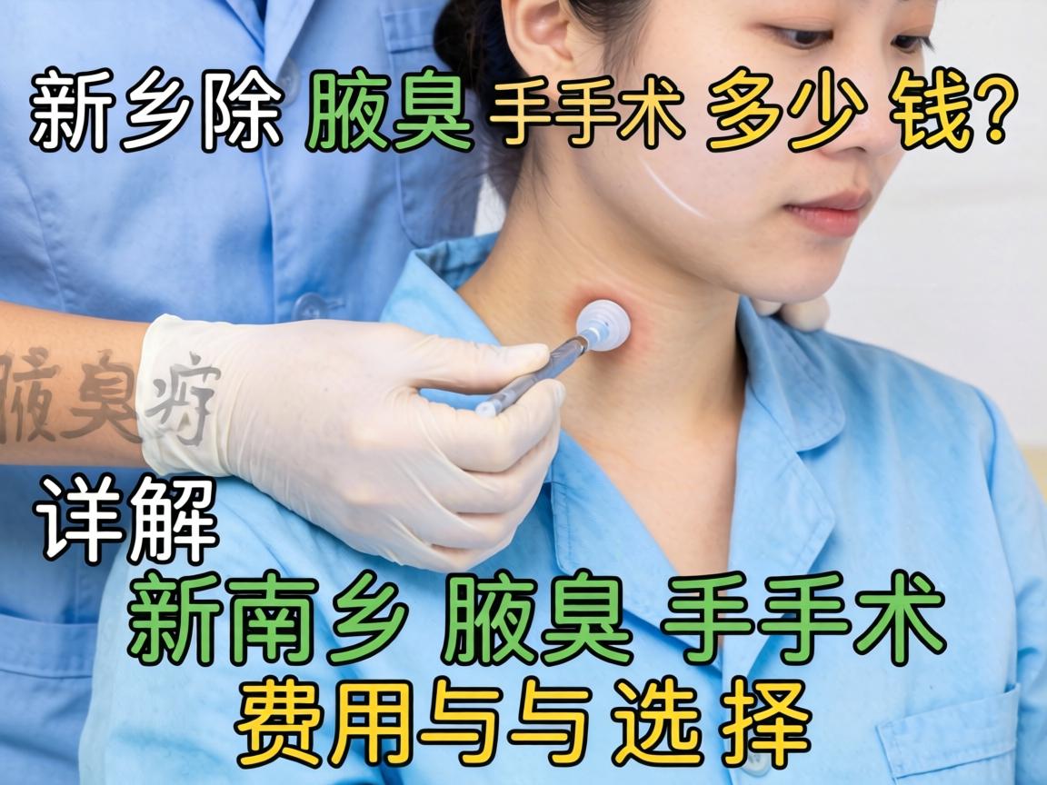 新乡除腋臭手术多少钱？详解新乡腋臭手术费用与选择