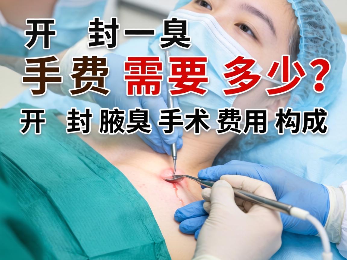 开封腋臭手术费需要多少？详解开封腋臭手术费用构成