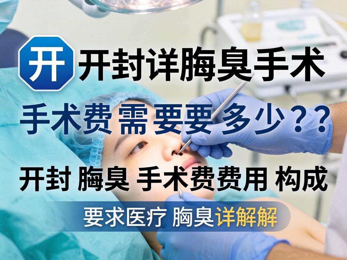 开封腋臭手术费需要多少？详解开封腋臭手术费用构成