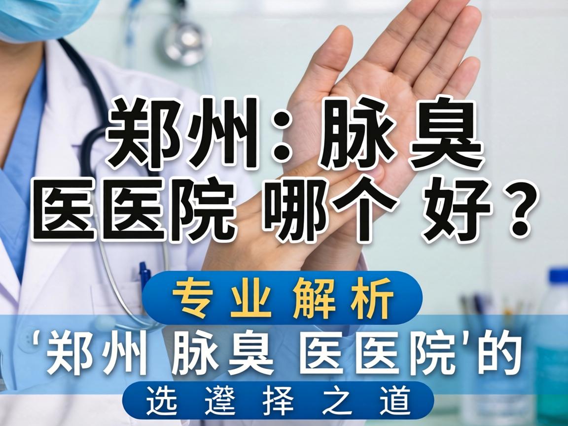 郑州腋臭医院哪个好？专业解析郑州腋臭医院的选择之道