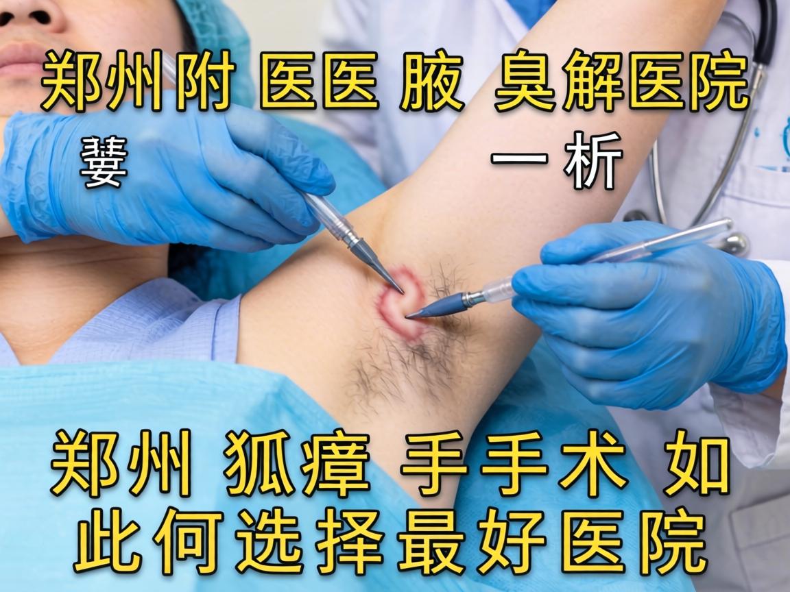 郑州附医腋臭医院解析，郑州狐臭手术如何选择最好医院