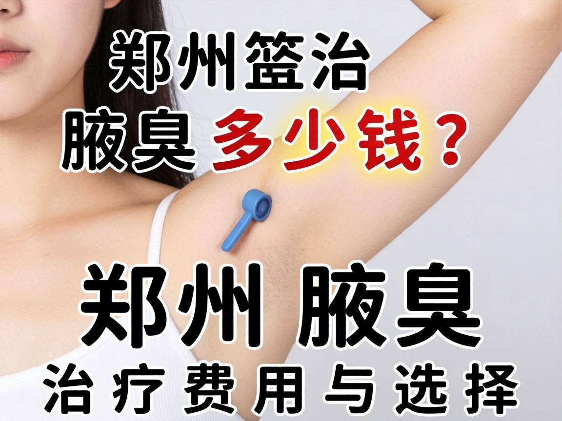 郑州治腋臭多少钱？详解郑州腋臭治疗费用与选择