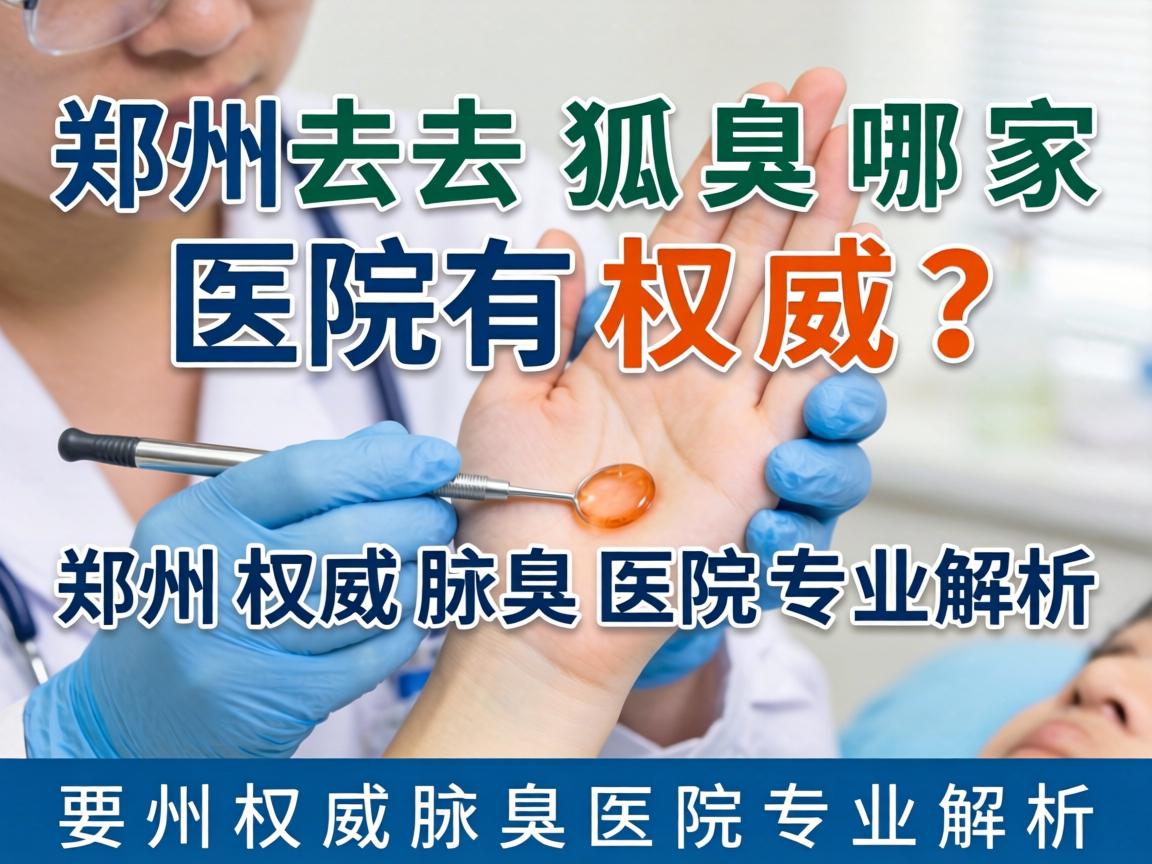 郑州去狐臭哪家医院有权威？郑州权威腋臭医院专业解析