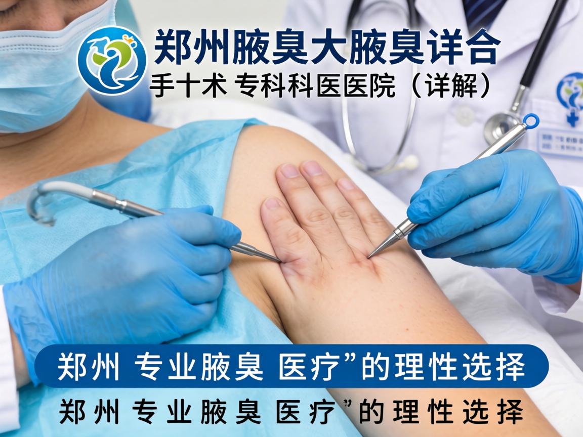 郑州腋臭手术专科医院详解，郑州专业腋臭医疗的理性选择