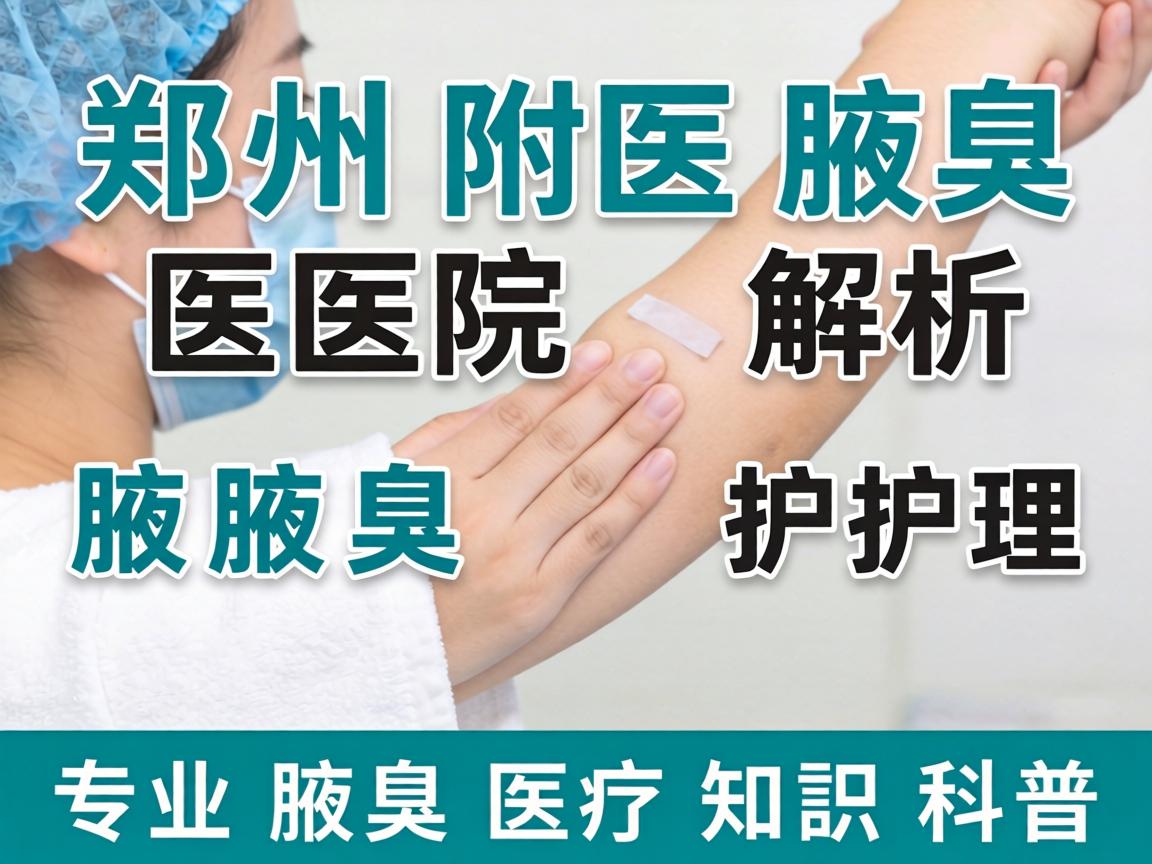 郑州附医腋臭医院解析腋臭护理 专业腋臭医疗知识科普