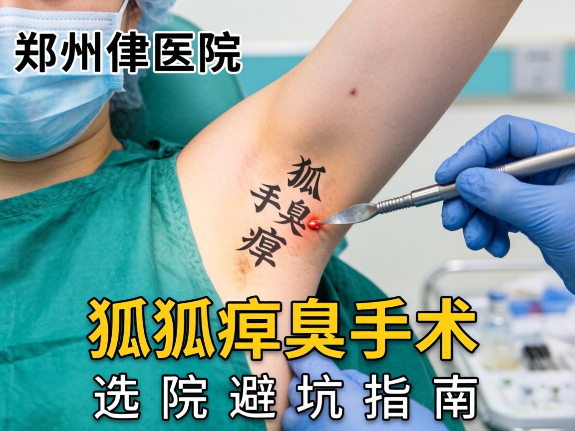 郑州狐臭手术医院，狐臭手术选院避坑指南