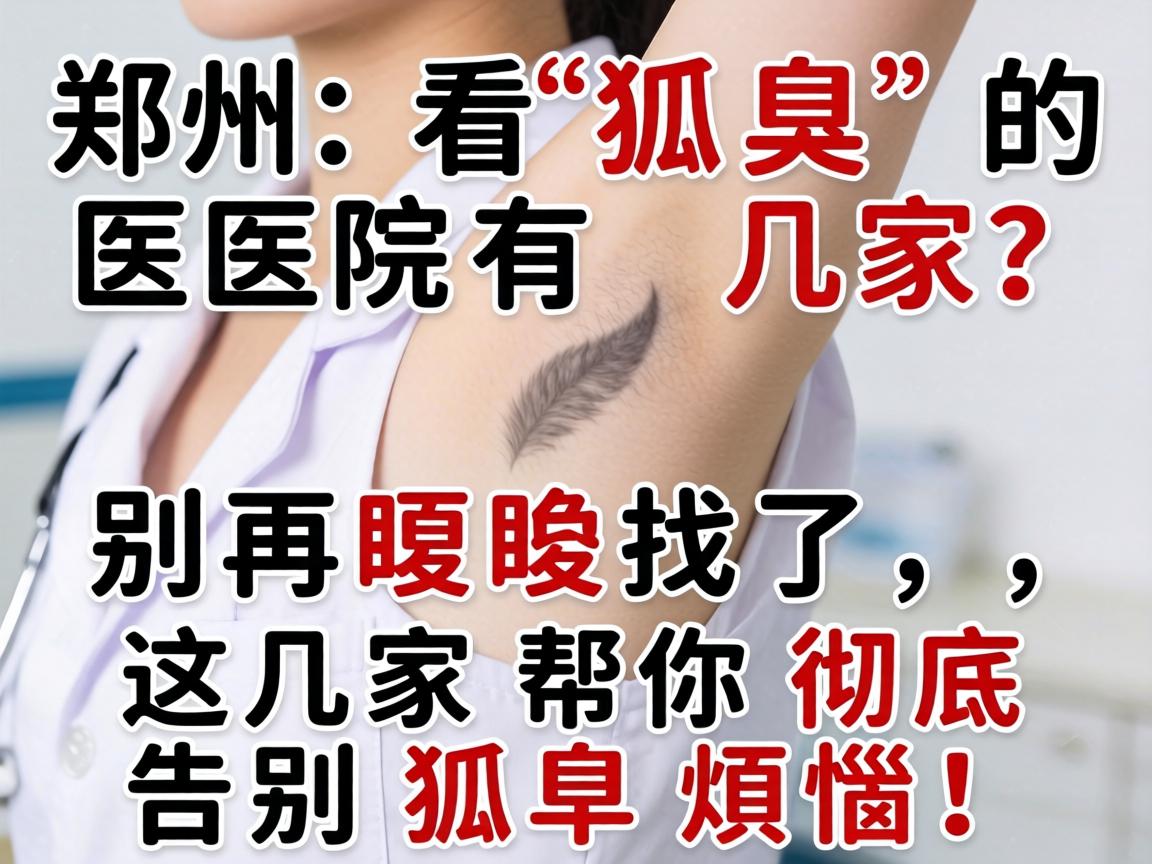 郑州看狐臭的医院有几家？别再瞎找了，这几家帮你彻底告别狐臭烦恼！