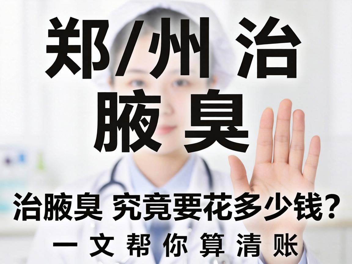 郑州治腋臭，治腋臭究竟要花多少钱？一文帮你算清账