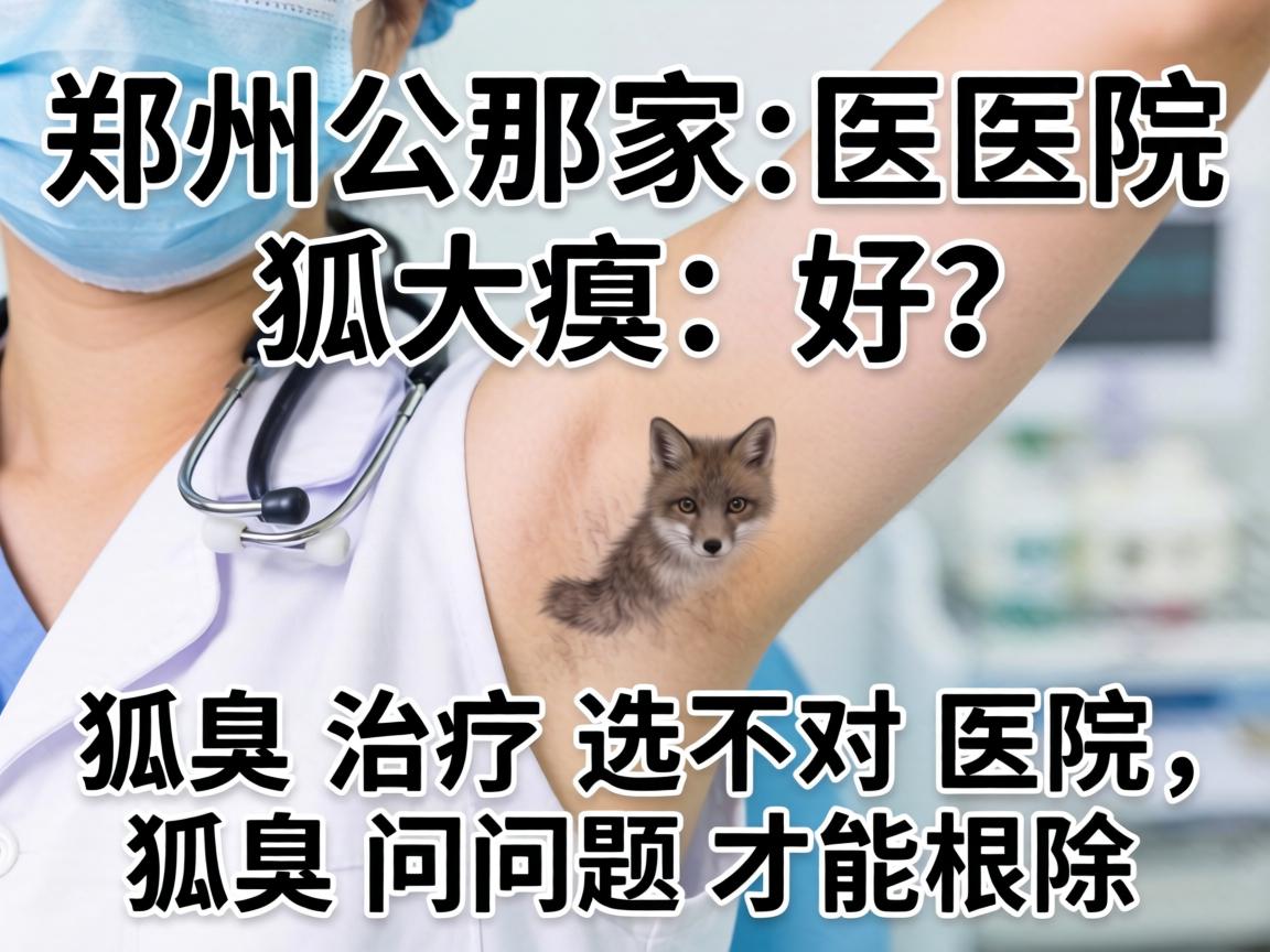 郑州那家医院狐臭好？狐臭治疗选对医院，狐臭问题才能根除