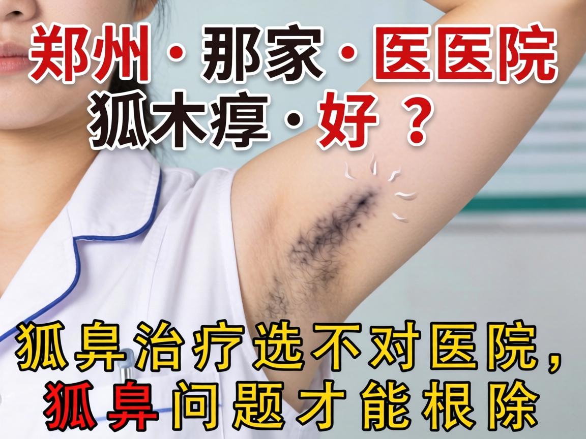 郑州那家医院狐臭好？狐臭治疗选对医院，狐臭问题才能根除