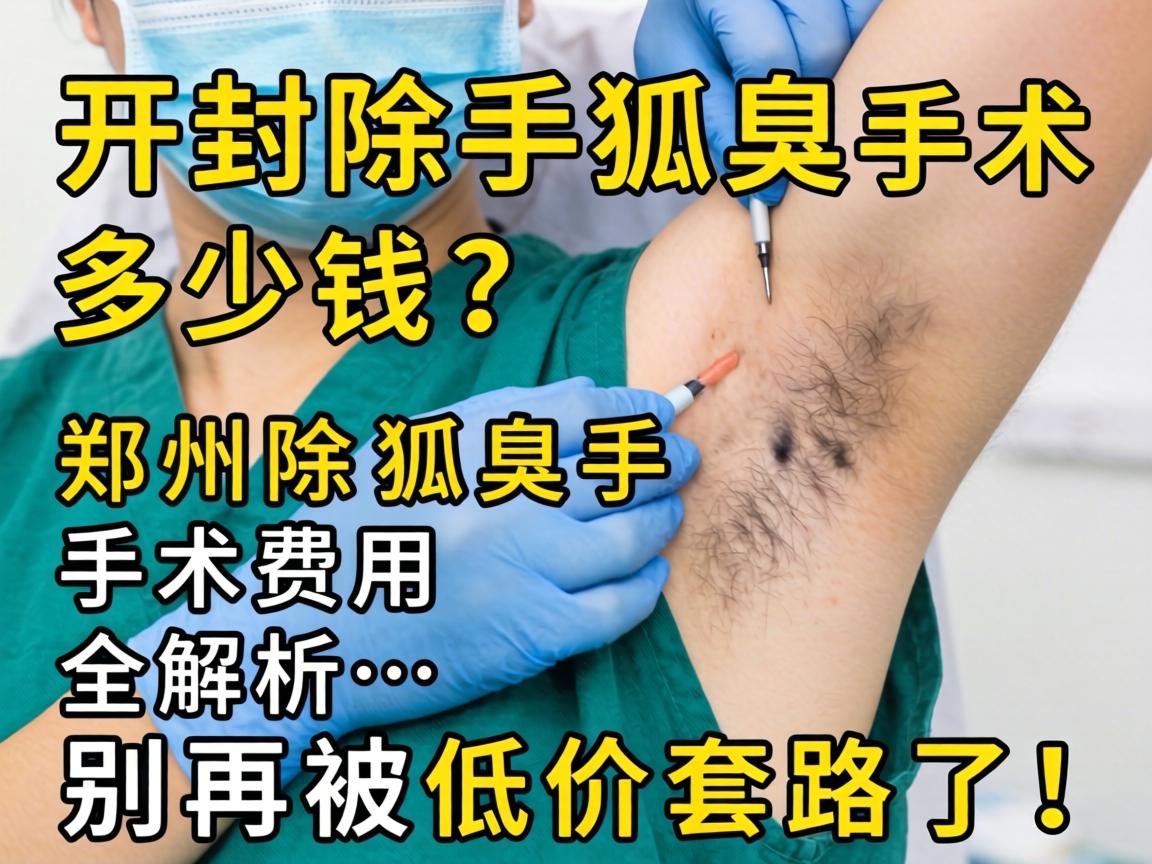 开封除狐臭手术多少钱？郑州除狐臭手术费用全解析，别再被低价套路了！