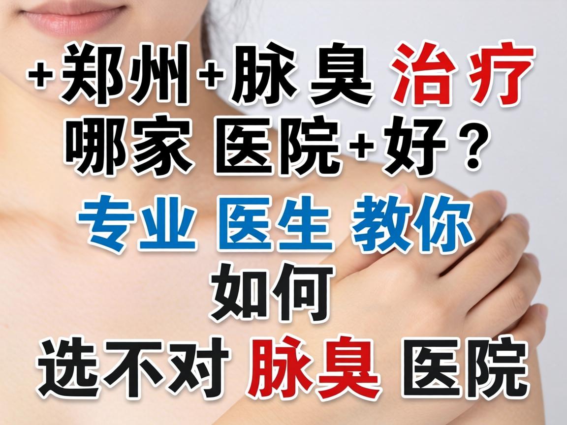 郑州腋臭治疗哪家医院好？专业医生教你如何选对腋臭医院