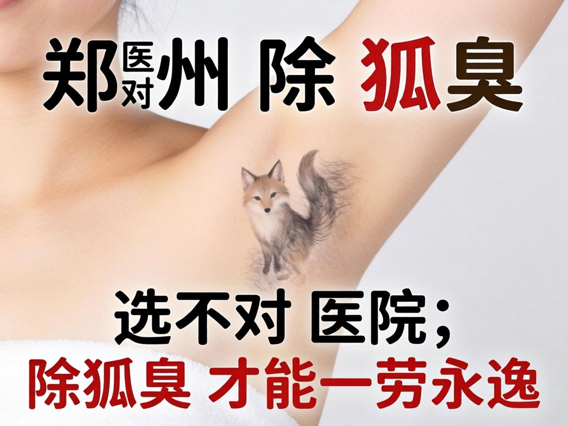 郑州除狐臭，选对医院，除狐臭才能一劳永逸