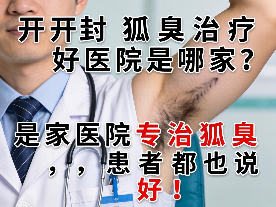 开封狐臭治疗好医院是哪家？这家医院专治狐臭，患者都说好！