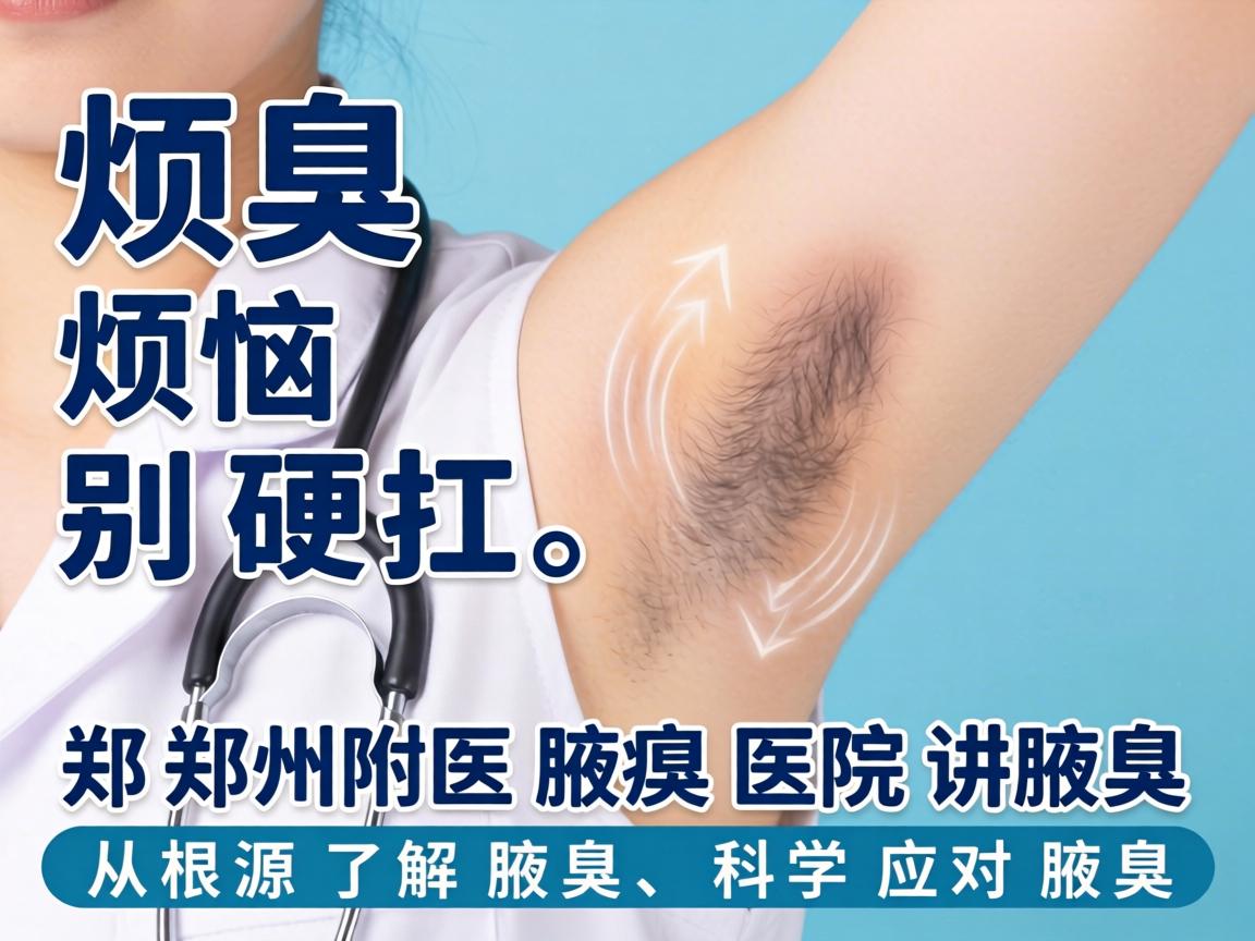腋臭烦恼别硬扛，郑州附医腋臭医院讲腋臭，从根源了解腋臭，科学应对腋臭