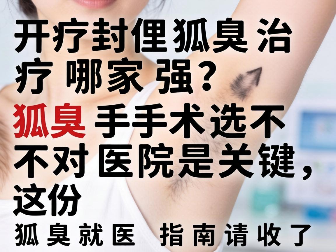 开封狐臭治疗哪家强？狐臭手术选对医院是关键，这份狐臭就医指南请收好