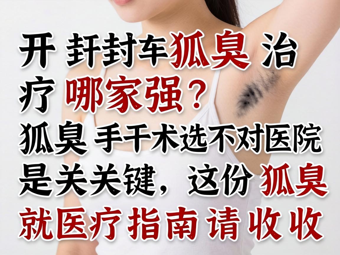 开封狐臭治疗哪家强？狐臭手术选对医院是关键，这份狐臭就医指南请收好