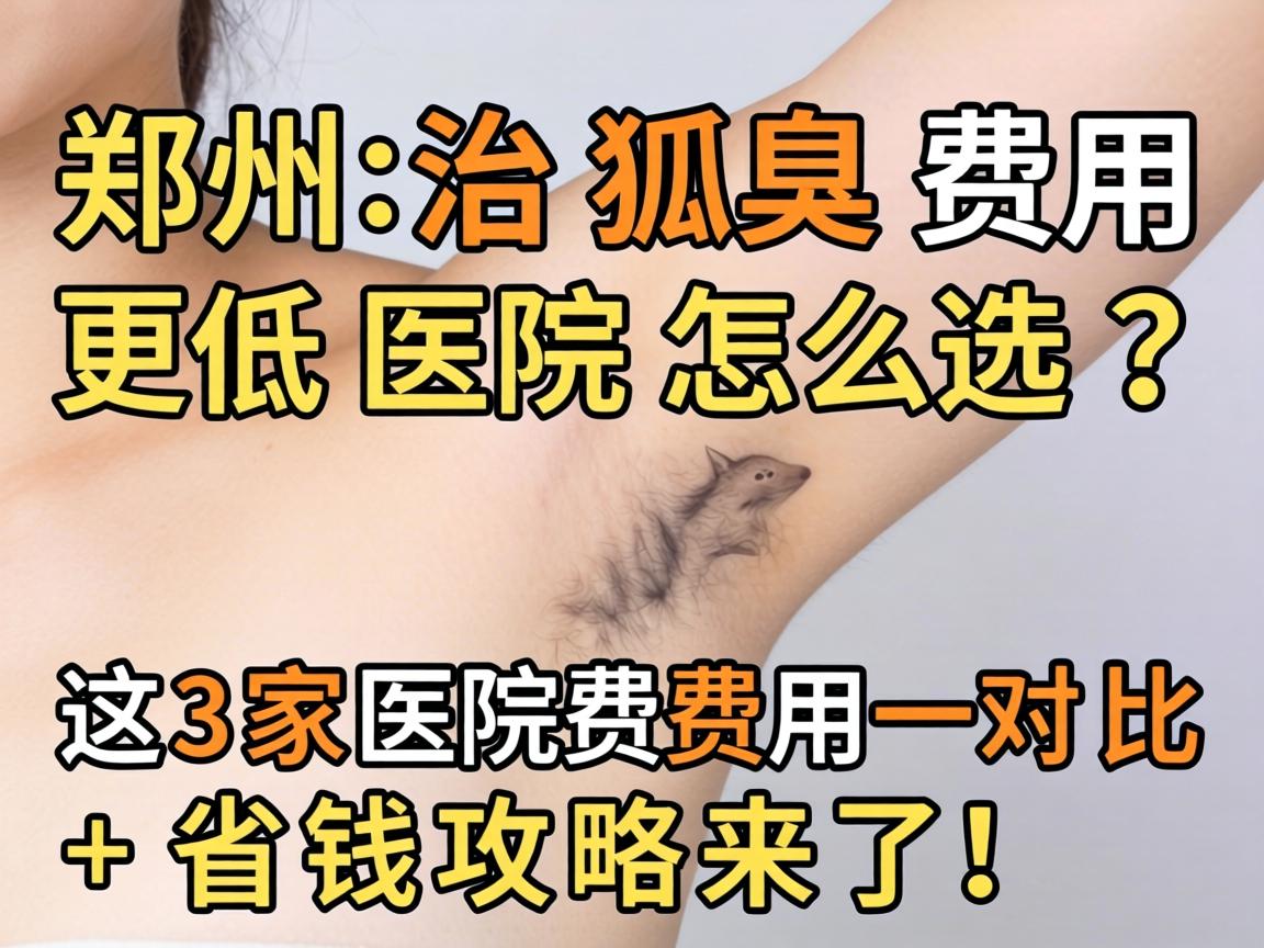 郑州治狐臭费用更低医院怎么选？这3家医院费用对比+省钱攻略来了！