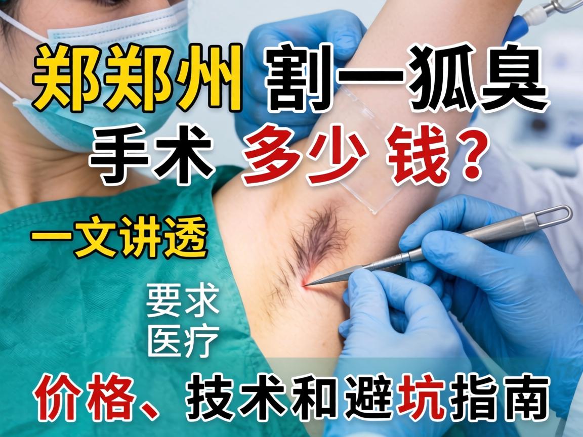 郑州割狐臭手术多少钱？一文讲透价格、技术和避坑指南