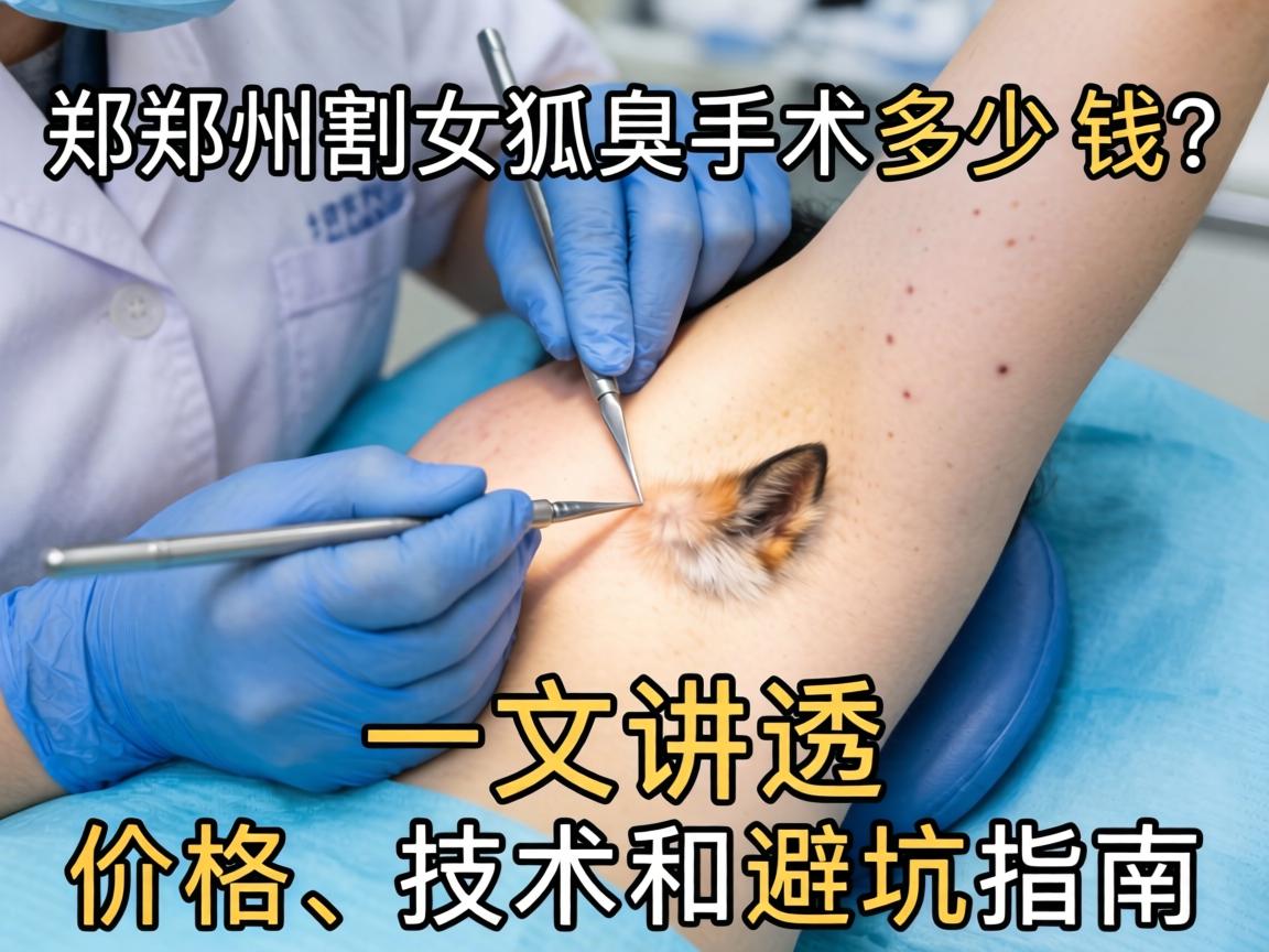 郑州割狐臭手术多少钱？一文讲透价格、技术和避坑指南