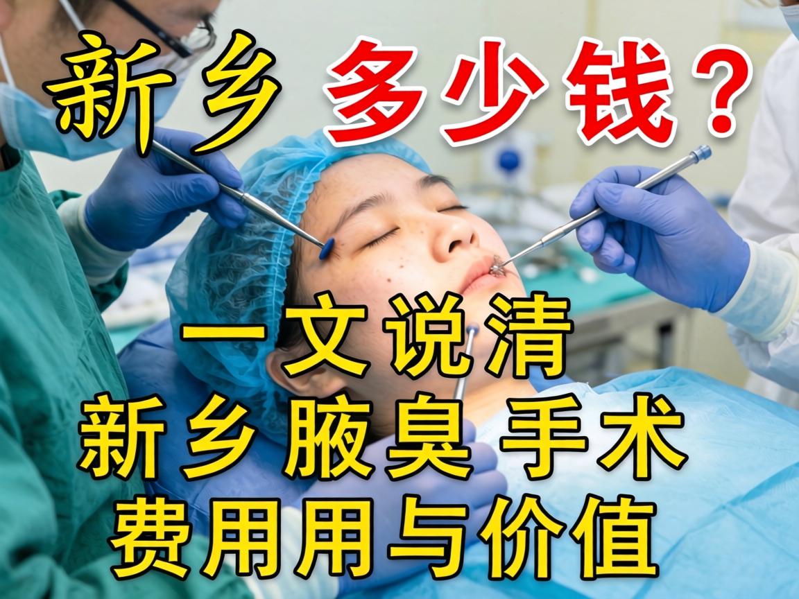 新乡腋臭手术多少钱？一文说清新乡腋臭手术费用与价值