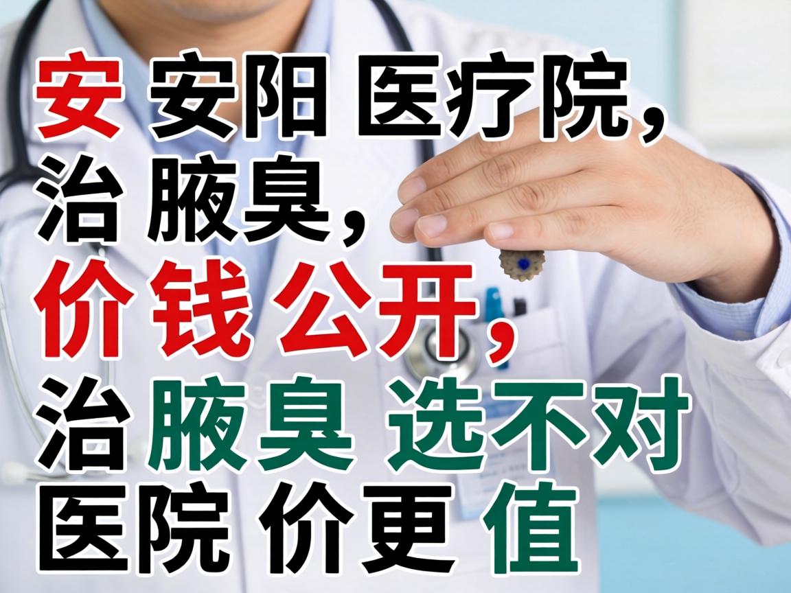 安阳医院治腋臭价钱公开，治腋臭选对医院价更值