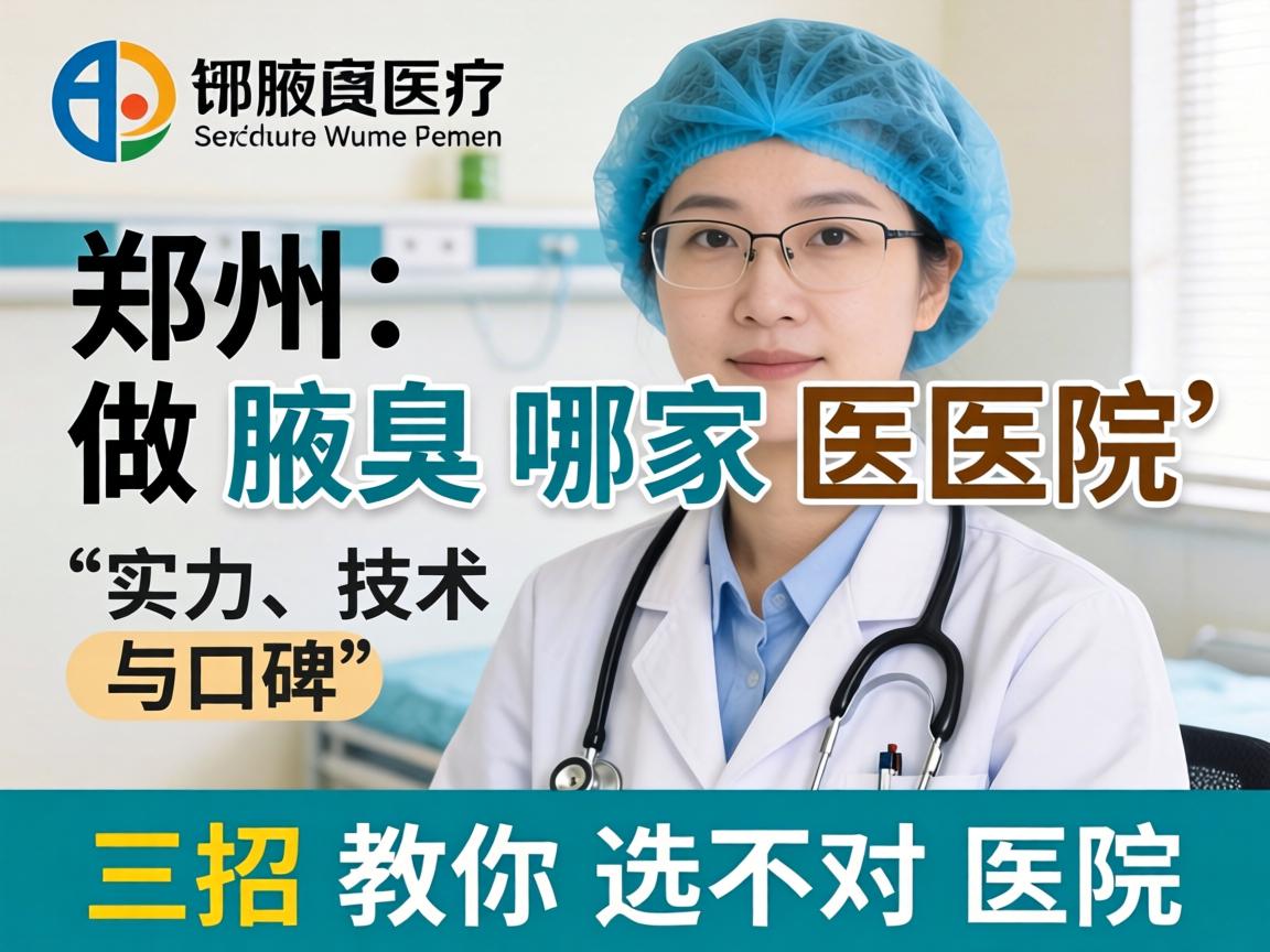 郑州做腋臭哪家医院，实力、技术与口碑，三招教你选对医院