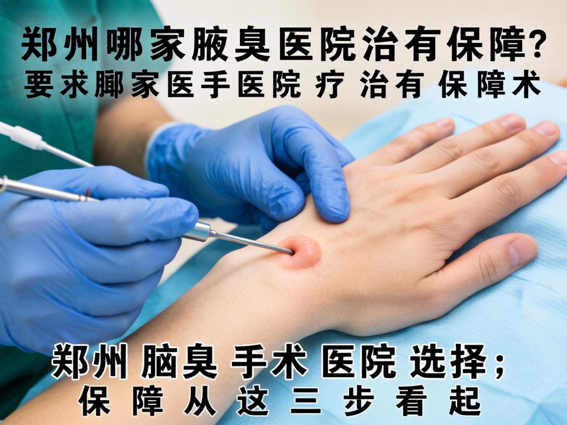 郑州狐臭手术哪家医院治有保障？郑州腋臭手术医院选择，保障从这三步看起