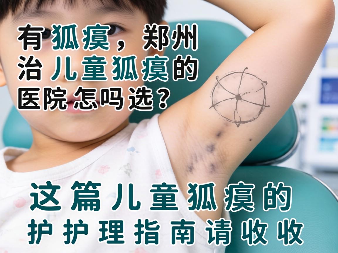 孩子有狐臭，郑州治儿童狐臭的医院怎么选？这篇儿童狐臭护理指南请收好